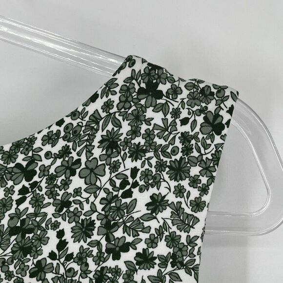 NWT LANDS END Dress Large Green White Floral Sleeveless Fit & Flare Garden Girl - Picture 16 of 16